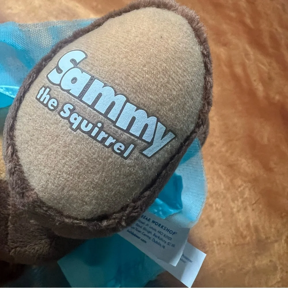 Build a Bear great Wolf Lodge, Sammy the squirrel plush with blue dress
